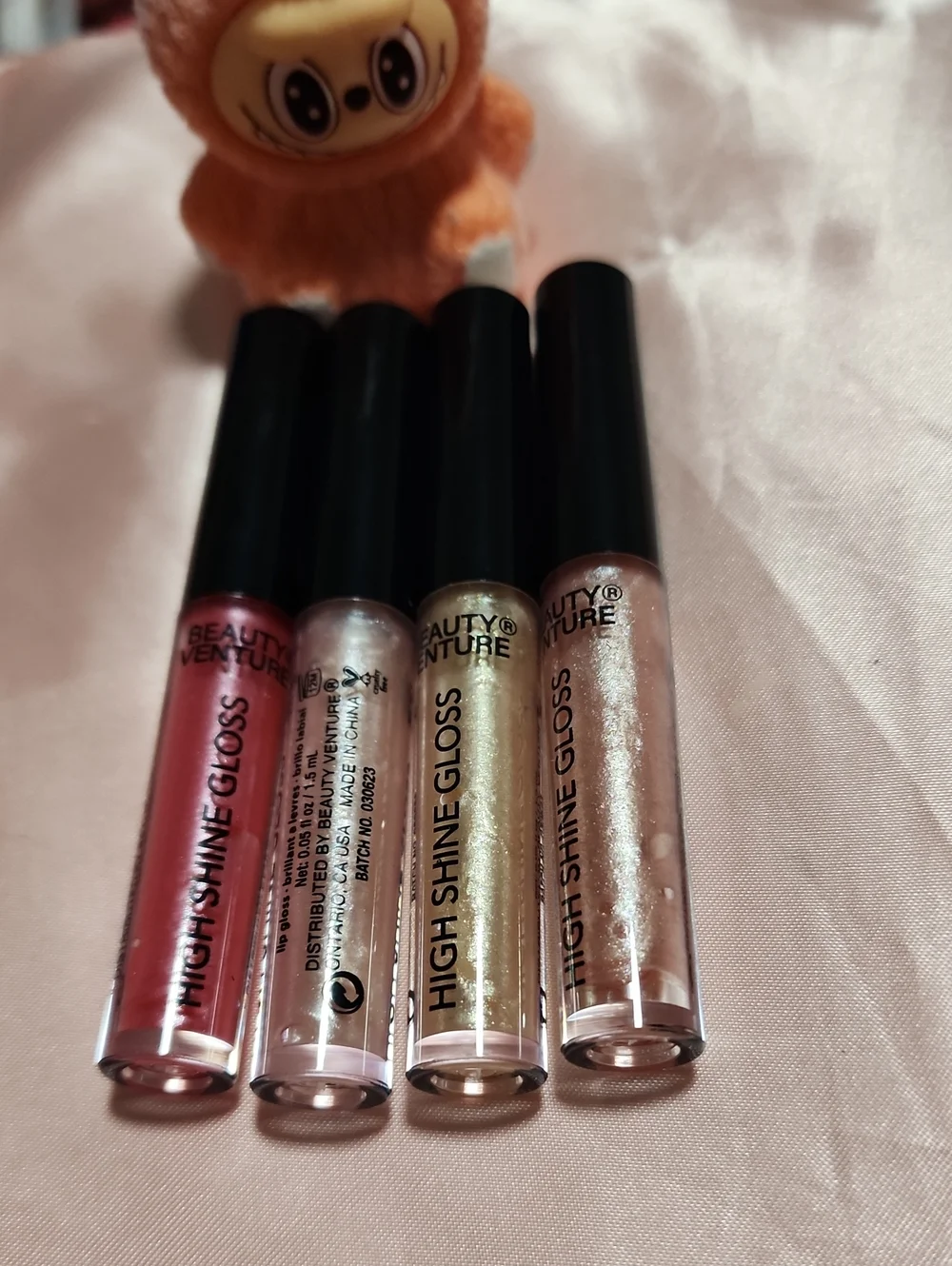 High Shine Gloss - Shimmer Lip Gloss Set (Red, Silver, Gold, Pink)